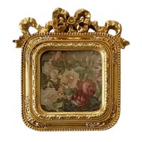 Magideal - Marco De Fotos Con Lazo, Soporte Para Fotos, Portarretratos Colgante De Pared Antiguo De Estilo Europeo, Marco De Fotos Para Decoración De Dormitorio,