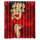 thumbnail image 1 of Cortina de ducha Betty Boop, juego de cortinas de baño con ganchos, tamaño 60 x 72 pulgadas, 1 of 3