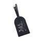 thumbnail image 4 of Etiqueta De Equipaje De Cuero Portátil Etiqueta De Identificación Titular De La Tarjeta Etiqueta De Embarque Colgante Negro Plata, 4 of 5