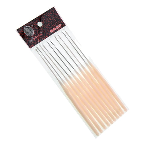 Bothyi - 10X Ganchos De Ganchillo, Agujas De Tejer, Hilo De Coser, Suministros De Herramientas Artesanales