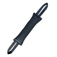 Ioensy - Dog Bite Tug Toy Dos Manijas Suaves Cuerda Chew Toy Para Sacerdote Alemán Tug Of War Black