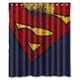 thumbnail image 1 of Cortina de ducha de Superman, juego de cortina de baño con ganchos, tamaño 60 x 72 pulgadas, 1 of 3