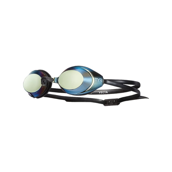 Antiparras Natación TYR Vecta Mirrored Gold Black Antiempañante