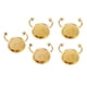 thumbnail image 5 of Base De Anillos De Acero Inoxidable, 5 Uds., Suministros Para Fabricación De Joyas, Bandeja Redonda, Bricolaje, Oro, 8mm, 5 of 5