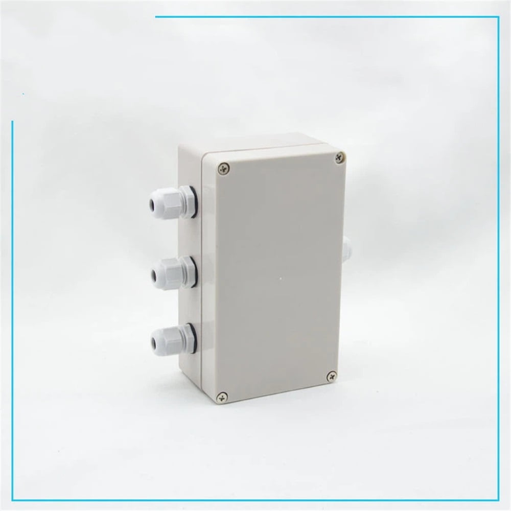 Xusx111 - 2 Paquetes De 1 Pulgada A 3 Caja De Unión Eléctrica De Salida W Conector De Terminal Glándula 158 X 90 X 60 Mm Plastico Impermeable Gris A Prueba De Polvo Caja Del Proyecto Eléctrico