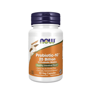 Now Foods - Probiotic-10 25 Billones 50 Cápsulas Veganas, Now