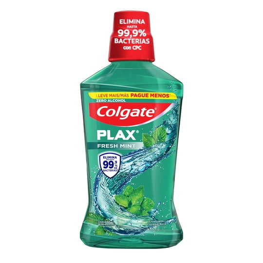 Enjuague Bucal Plax Fresh Mint Plax Menta 500 ml Colgate