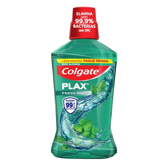 Enjuague Bucal Plax Menta, 500 ml