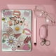 thumbnail image 4 of Pegatinas Wooowyet para niña, estética rosa, impermeables, 50 unidades, 4 of 4