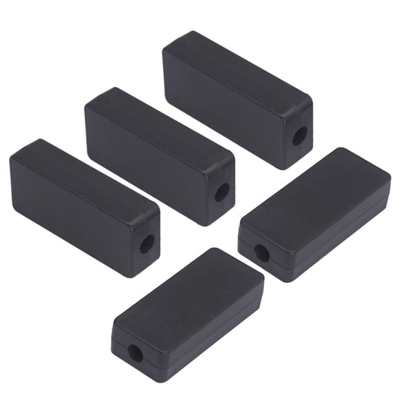 Caja para proyectos Zulkit de plástico ABS 60x25x16 mm, 5 piezas, negra