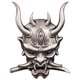 thumbnail image 3 of Etiqueta Engomada Japonesa Oni Samurai Para Auto Motocicleta Logo Decoración Etiqueta Plateado, 3 of 5