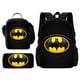 thumbnail image 1 of Super B-BatmanS-Logo 3 pcs set Child School Backpack with Lunch Bags ,Pencil Bags ,School Bags for Boys Girls Best Gift, 1 of 3