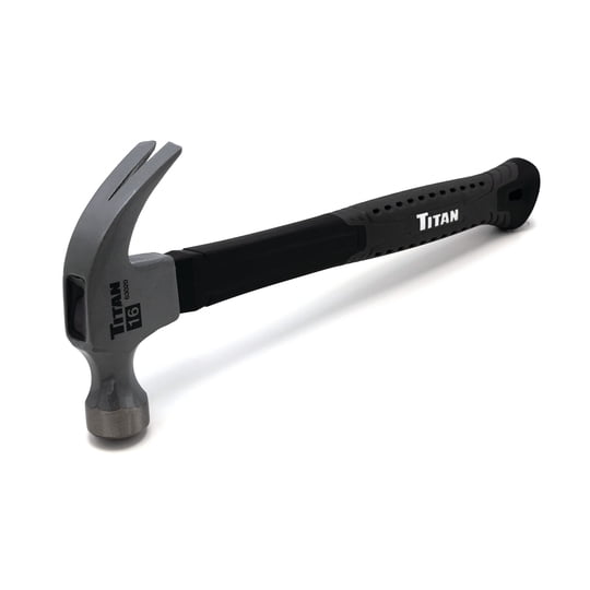Mango De Fibra De Vidrio Con Cabeza De Hierro Fundido Claw Hammer Titan 63020, 500 Ml