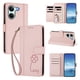 thumbnail image 2 of Funda Cartera Trébol para Xiaomi Poco X8 Pro con Ranuras Tarjetas y Carga Inalámbrica Rosa, 2 of 6