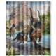 thumbnail image 1 of Cortina de ducha de baño con ganchos (60 x 72 pulgadas), 1 of 3