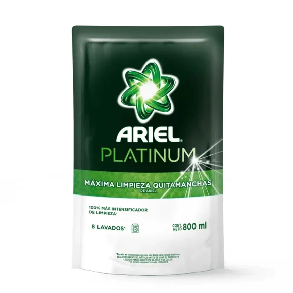 Ariel Doypack Detergente Liquido Platinuim 800ml