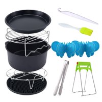 Bothyi - 10 Piezas De Accesorios Para Freidora De Aire Estante Para Pinchos De Acero Para Barbacoa Hogar Cocina 16Cm