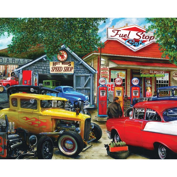 Rompecabezas Springbok Hot Rod Cafe 1000 piezas