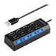 thumbnail image 1 of Mini HUB USB 4 Puertos USB 2.0 Negro Tecnolab, 1 of 3