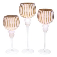 Genérico - Juego 3 Portavelas Faroles Vasos Decorativos Abstracto Jhn