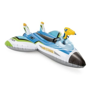 Flotador Inflable Avion Lanza Agua Intex Ride-Ons Azul