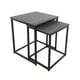 thumbnail image 2 of Mesa Lateral Nido 2 Piezas Negro - Gris Oscuro, 2 of 8