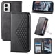 thumbnail image 2 of Funda Flip FOXDOCK para Motorola Moto G73 , Estilo Billetera con Diseño Rombo, Correa de Mano y Soporte, Uso Diario, 2 of 6