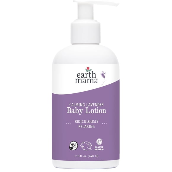 Loción para bebés Earth Mama Calming Lavender 240 ml para piel seca