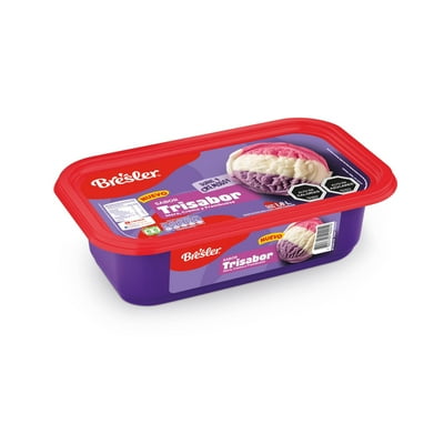 Helado Sabor Mora, Crema Y Frambuesa Cassata 1.8 L Bresler