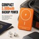 thumbnail image 5 of Batería externa ReelCharge 5000 mAh inalámbrica naranja, 5 of 7