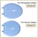 thumbnail image 3 of Asiento de inodoro Achim Fantasia, vinilo blando, 43 cm, color azul claro, 3 of 7