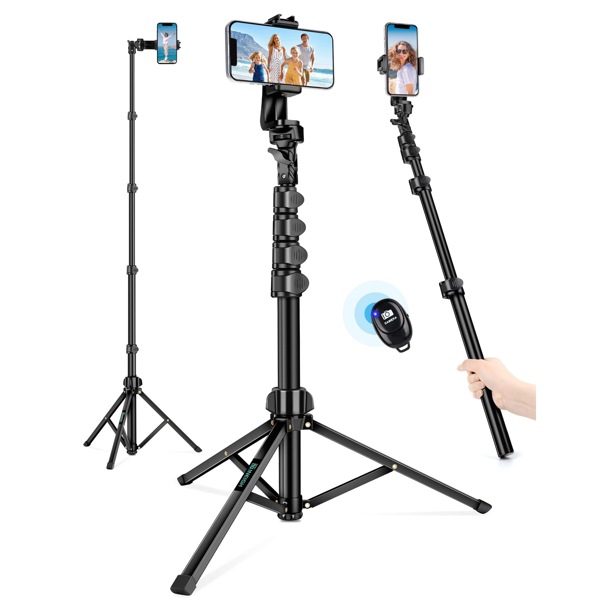 Trípode Nineigh 71 Para Iphone Y Android Con Selfie Stick Remoto
