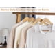 thumbnail image 4 of Perchas de madera StorageWorks, paquete de 20, color madera natural, 4 of 9
