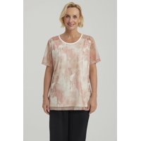 Fashionspark - Polera Mujer Detalle Folia Palo Rosa