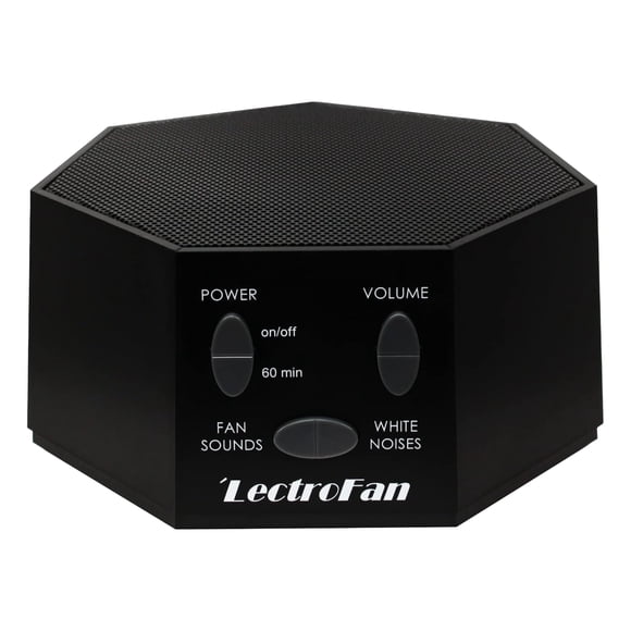 Máquina de ruido blanco LectroFan Classic con adaptadores, color negro