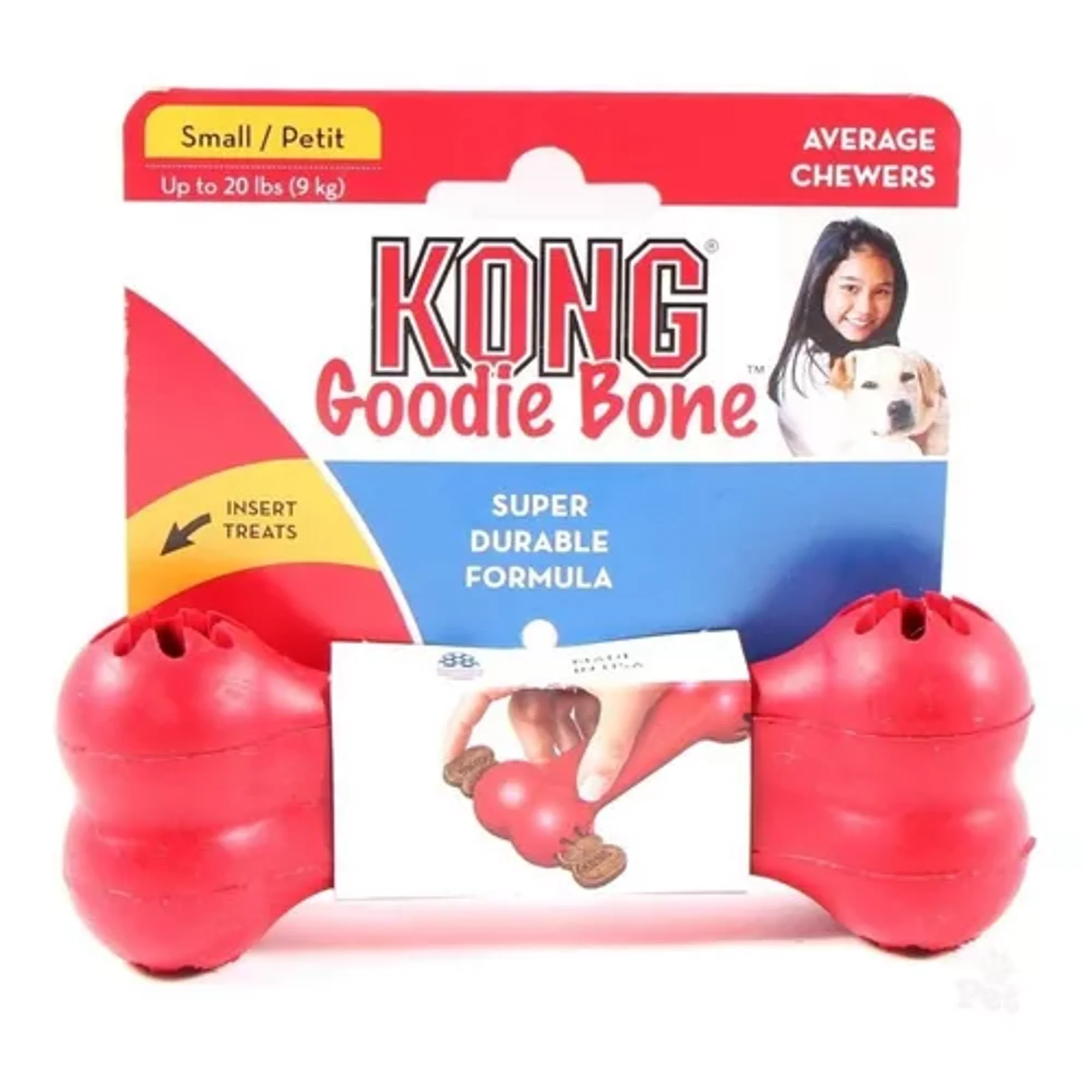 Kong Goodie Bone Juguete Rellenable Hueso S Perro Raza Small