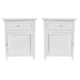 thumbnail image 1 of Set 2 Veladores Dormitorio Valdivia Cajon Puerta I+d Blanco, 1 of 6