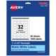 thumbnail image 1 of Etiqueta Avery, rectangular blanca mate, 1 x 1,5 cm, 1600, imprimible, 1 of 7