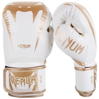 Guantes De Boxeo Venum Giant 3.0 Cuero Nappa Blanco Y Dorado