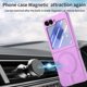 thumbnail image 2 of Magnetic Slim Case for Samsung Galaxy Z Flip 6 with Camera Guard & Anti-Scratch Back Purple, 2 of 5