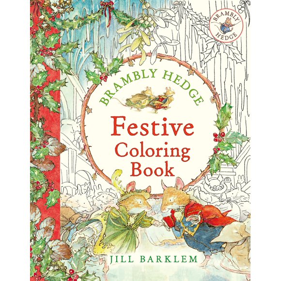 Libro para colorear Brambly Hedge festivo HarperCollinsChildren’sBooks