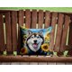 thumbnail image 2 of Cojín Sunflowers Alaskan Malamute, 2 of 6