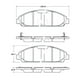 thumbnail image 2 of Pastillas Freno para auto Ford Mustang 2015-2023 Delantero, 2 of 4