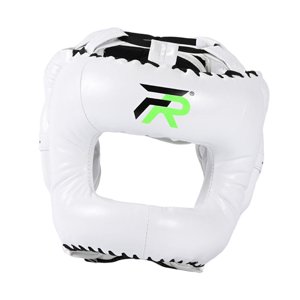 Ioensy - Casco De Boxeo Acolchado Para Hombres, Mujeres Y Niños, Para Taekwondo, Sanda Y Kickboxing, Color Blanco, Talla Xl