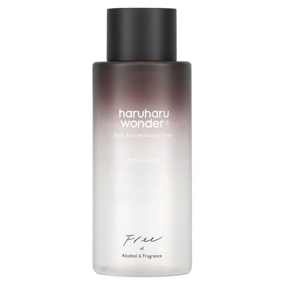 Haruharu Wonder Tónico Hialurónico de Arroz Negro para Pieles Sensibles, 150 Ml