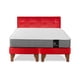thumbnail image 4 of Cama Europea Zen Best 2 Plazas Colchon Resortes Base Dividida + Respaldo PU Rojo, 4 of 5