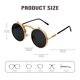 thumbnail image 5 of Gafas de Sol Retro J&L con Mecanismo Flip‑Up Dorado/Negro, 5 of 6
