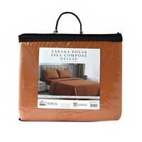 Sábanas De Polar Composé King / Bicolor Terracota – Doral