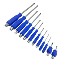 Genérico - Set 12 Destornillador De Golpe Impacto Imantados Cruz Paleta