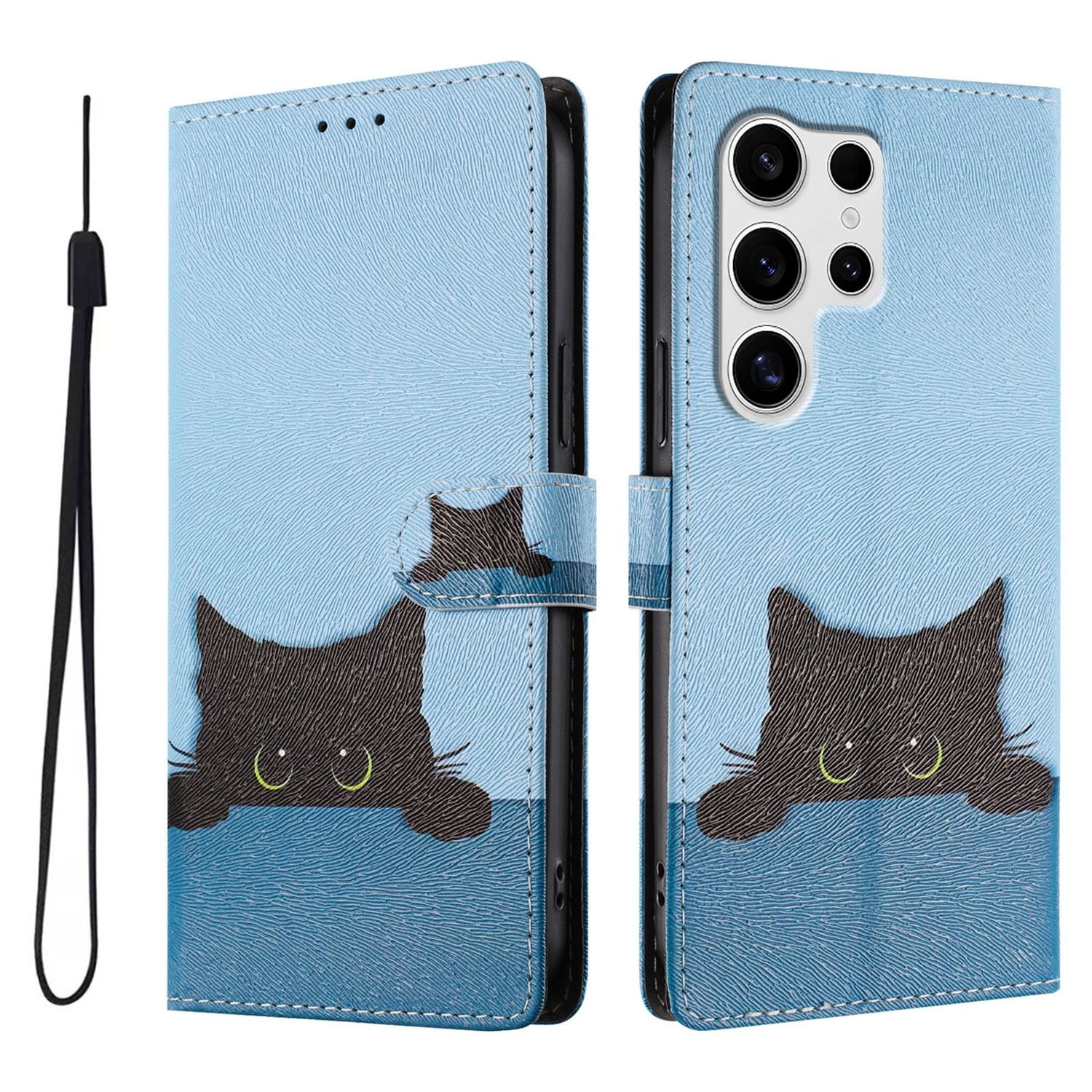 Foxdock Funda Tipo Cartera Para Samsung Galaxy S22 Ultra Con Soporte Y Correa – Diseño De Patrones Lindos